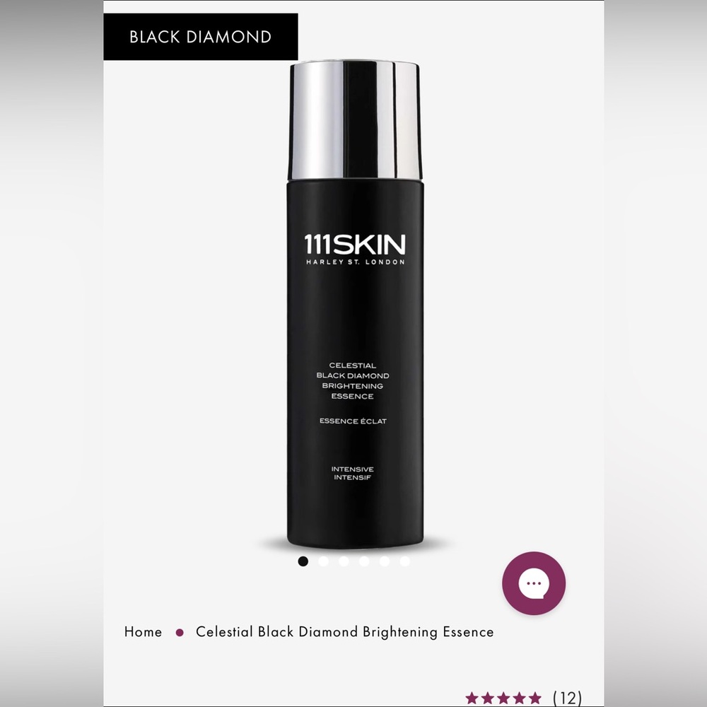 NIB 111SKIN Celestial black diamond brightening essence 1.01 ounce